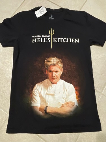 Gordon Ramsay Hell's Kitchen Solid T-Shirt Black Men's S 2017 | eBay