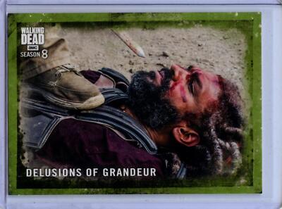 2018 Topps Walking Dead Season 8 GREEN #38 Delusions of Grandeur Ezekiel #2/25