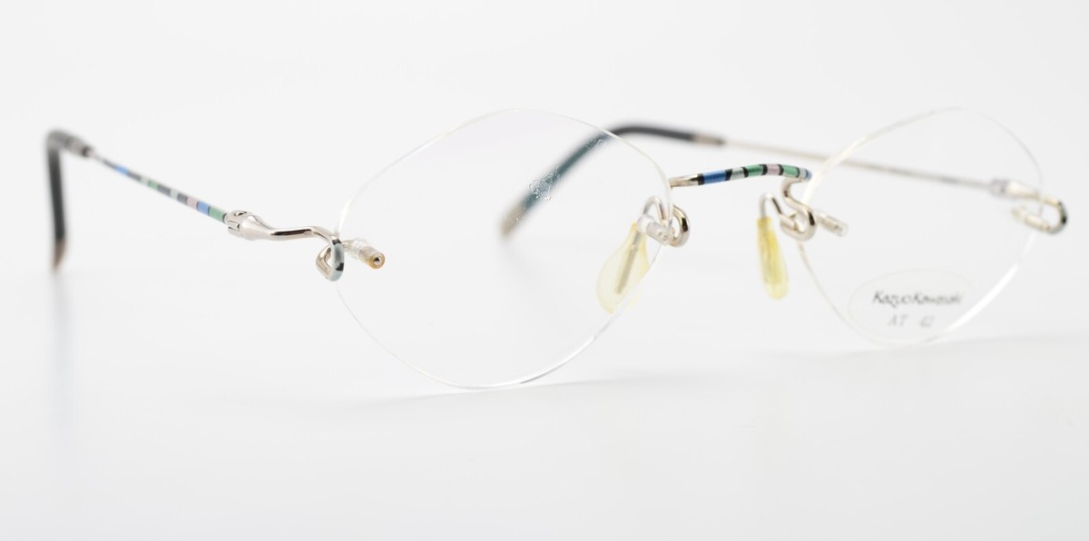 かずさん専用 KAZUO KAWASAKI Glasses Frame At 42-19 140 BT Kooki Mp-631