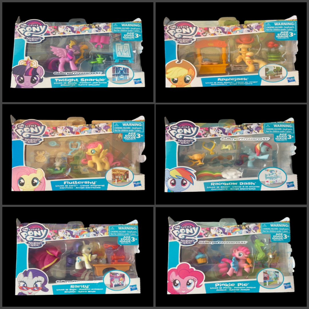 My Little Pony Applejack Rarity Pinkie Rainbow Dash Twilight Fluttershy  Loves 2