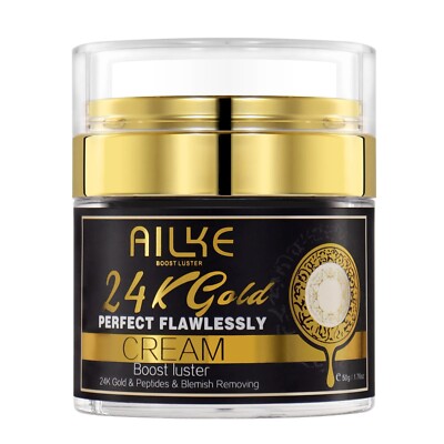 AILKE 24K Gold Flawlessly Skin Care Set Whitening Reduce Dark Spots For All Skin