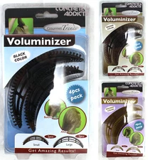 Hair Voluminizer Gourmet Trends Black 4 Piece Pack 2 Small / 2 Large