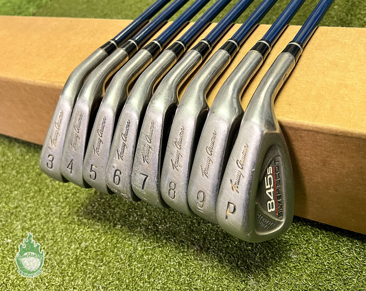 Used RH Tommy Armour 845S Silver Scot Irons 3-PW Stiff Flex Used RH Tommy Armour 845S Silver Scot Irons 3-PW Stiff Flex