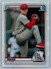 2020 Bowman Draft #BD-125 Levi Prater Chrome Refractor *CA
