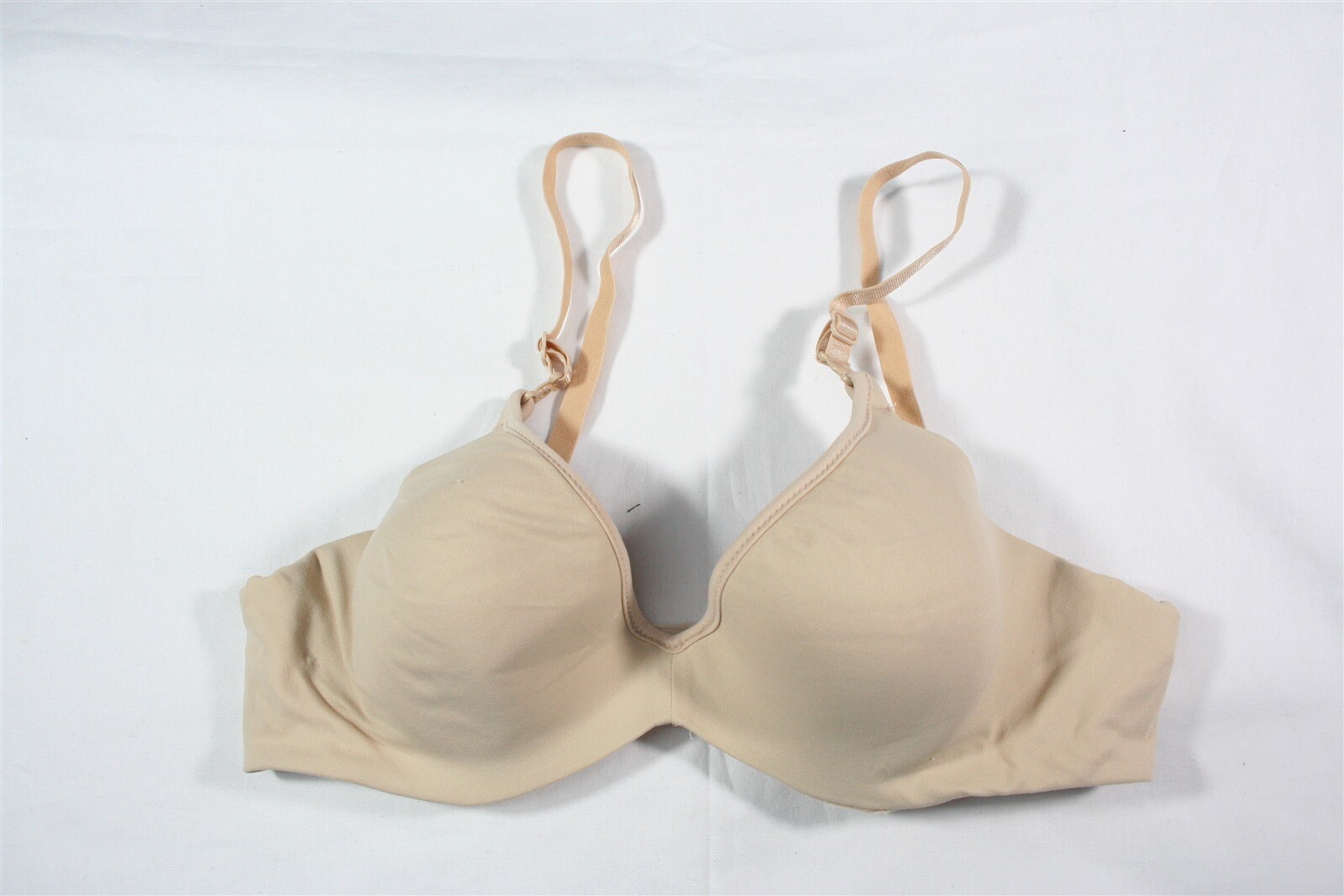 017X02 Hanes HU06 Ultimate Comfort Blend Wireless TShirt Bra 34A Beige