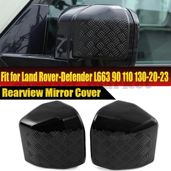 For 2020~23 Land Rover Defender 90 110 Carbon Style Side Mirror Cover Caps Shell
