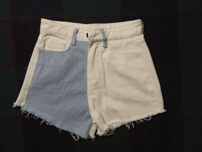 SHEIN - High Rise - Blue & White - Denim - XS - EUC