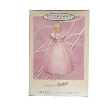 1996 Hallmark Easter Collection Springtime Barbie 2 Ornament IOB QEO8081