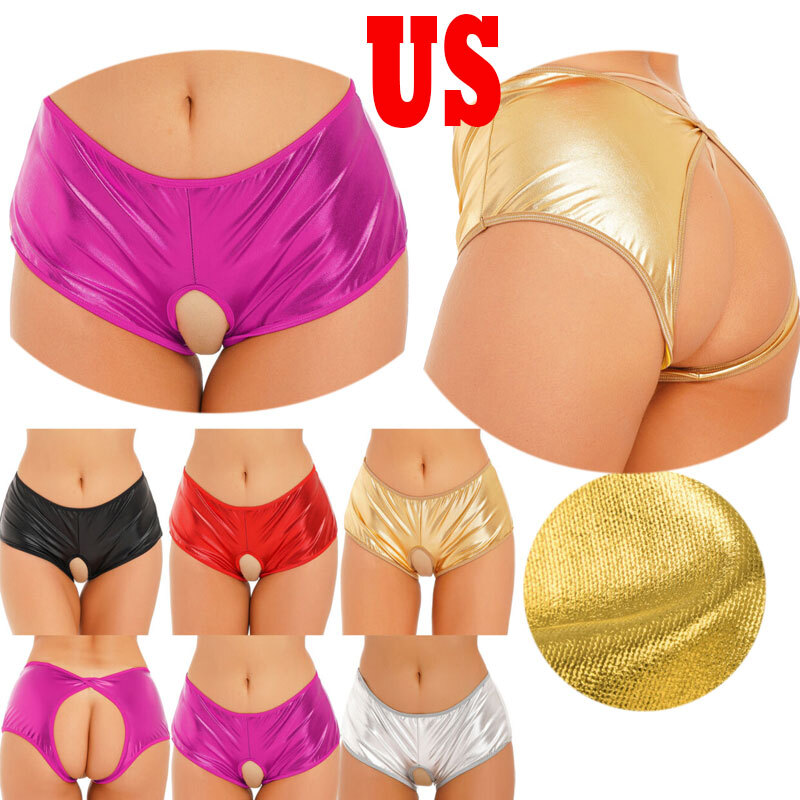 Women's High Waisted Cutout Biker Hot Pants Gym Cheeky Booty Shorts Bottoms  | eBay