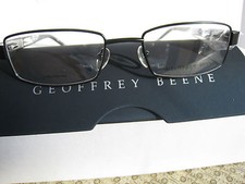 GEOFFREY BEENE EYEGLASS FRAMES Style ATTORNEY in BLACK 52-18-135 W/ Case