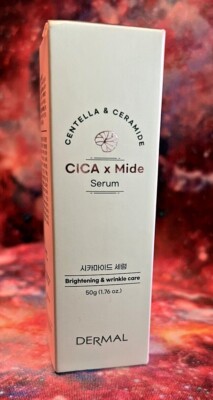 Dermal Cica & Ceramide Brightening & Wrinkle Care Serum 1.76oz New In Box