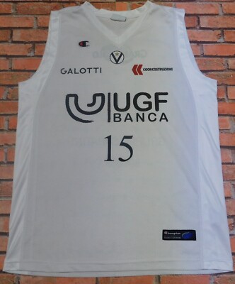 Virtus Bologna Nr 15 Trikot Maillot Trägerhemd Basketball Größe XL