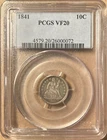 1841 PCGS VF20 Liberty Seated Dime 10c