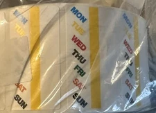 4000 (2000 x 2) Ecolab DuraLabel Daydots ￼Flex Duralabel 2"x 1” Labels PnP