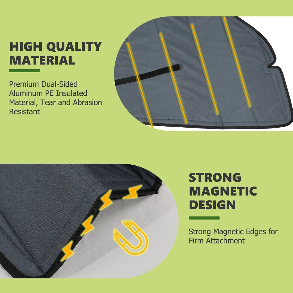 Insulated Blackout Windshield Covers Fit for Mercedes-Benz Sprinter Van Window  - Image 3 of 4