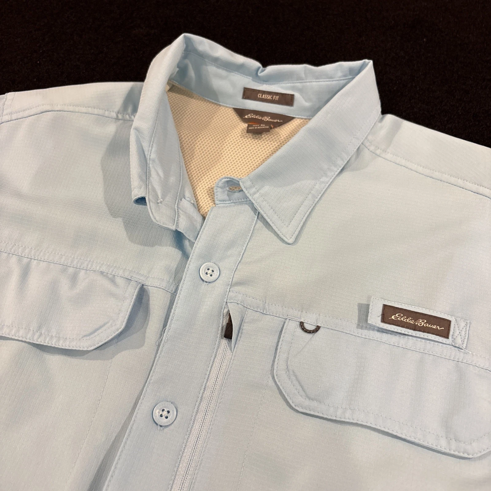 Eddie Bauer Shirt Mens XL Blue Polyester Long Sleeve Fishing/Camping Button Down
Opens in a new wind