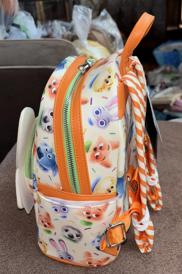 Zootopia 2 Nick Wilde Cotton Candy Cosplay All-Over Print Mini Backpack - Image 4 of 4