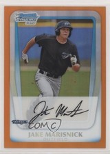 2011 Bowman Chrome Prospects Orange Refractor 17/25 Jake Marisnick #BCP198 7m3