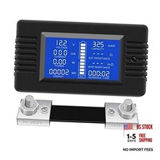 DC Multifunction Battery Monitor Meter,0 DC 100A Battery Meter 100A Shunt