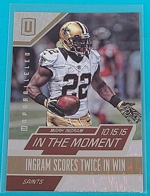 2016 Panini Unparalleled In the Moment #ITM-18 Mark Ingram Football Card R4