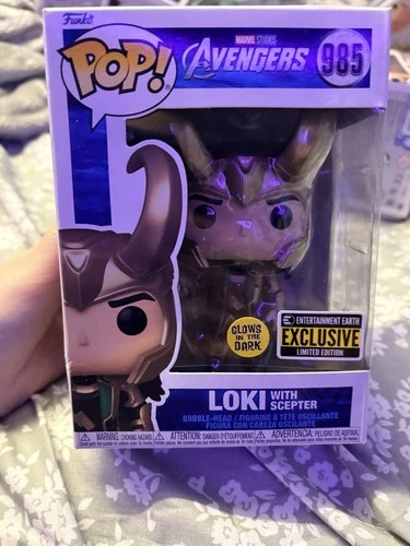 Funko Pop! Vinyl Marvel Avengers Loki Glow Entertainment Earth Exclusive 985