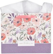 Happy Mothers Day - Gift Bags with Handles, Mothers Day Gifts, Gift Tag  Tissue