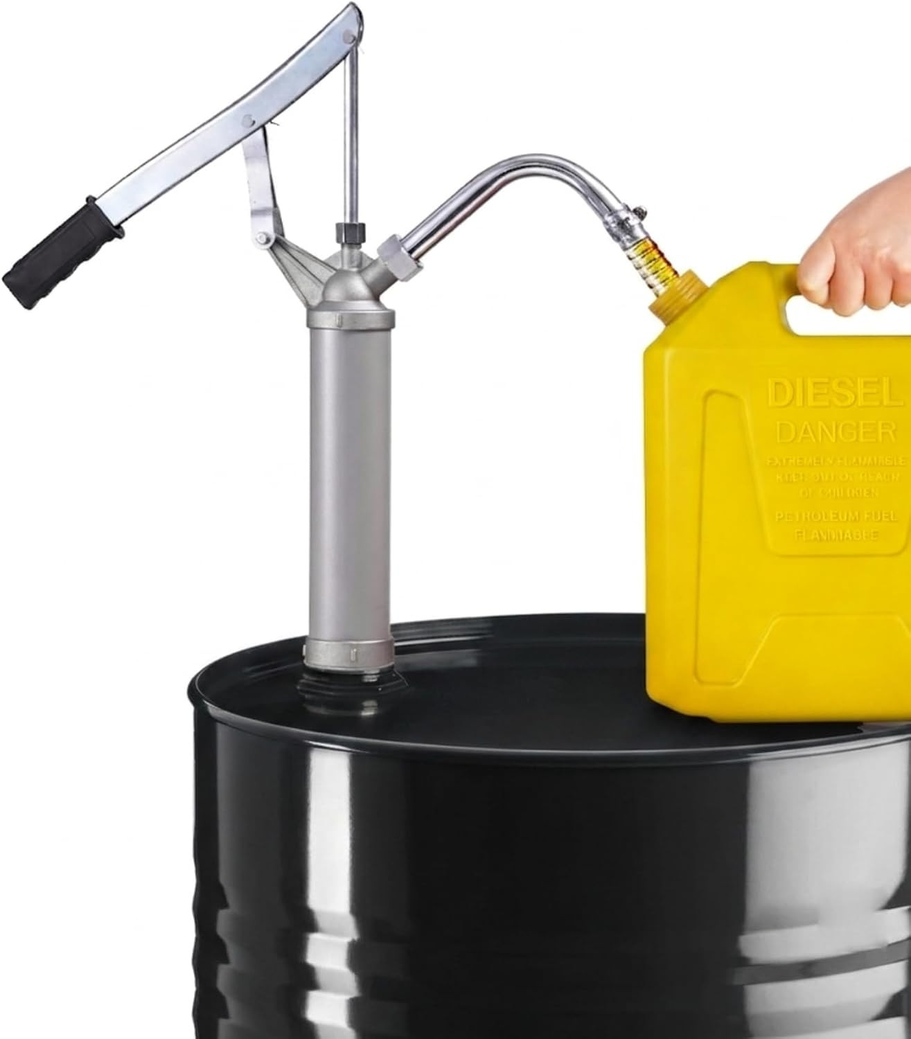55 Gallon Drum Pump, Manual Fuel Barrel Pump for Diesel, Oil, Kerosene