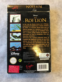JEU NINTENDO NES LE ROI LION  BOITE NOTICE TESTE