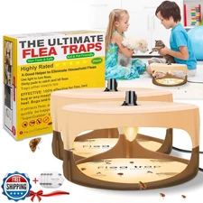 Flea Traps for Inside Your Home,New Bed Bug Trap with Light Refil