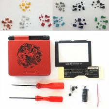 Red Chinese Dragon Housing Shell Case For Nintendo Gameboy Advance SP GBA SP