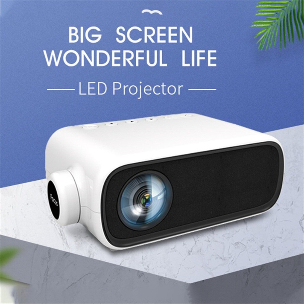 4K Mini Projector Portable Wifi Home Theater LED 3D HDMI Speaker-image