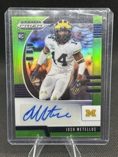 2020 Panini Prizm Draft Picks Josh Metellus Lime Green Auto /125 Rookie RC #244