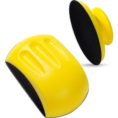 Hook and Loop Hand Sanding Block Set 2 PCS Round and Mouse Sanding Pads Foam
