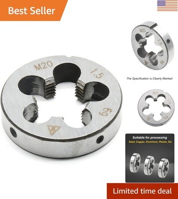 Versatile M20 x 1.5 Alloy Steel Thread Die   Ideal for Steel, Copper, and More