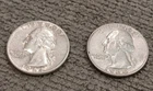 1964 P&D Silver Washington Quarters .25c (2 Coin Set) 90% Silver