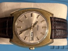 Orologio Racine / Enicar Auto 17 Jewels Incabloc giorno/data tono oro