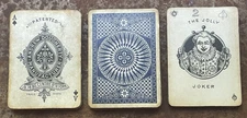 c1885 Antique Andrew Dougherty Tally Ho Circle Back Playing Cards Patented Ace
