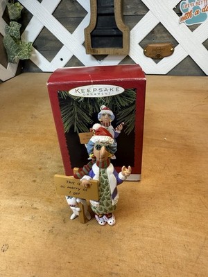 Hallmark Maxine, 'This is as Merry as I get' Ornament 1996