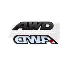 Rear Tailgate Matte Black AWD OVERLAY Emblem Badge Letter For Avalon Camry Rav4