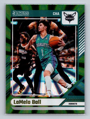 #ad #ad LaMelo Ball 2024 25 Donruss Holo Green Laser #12 Basketball $0.99