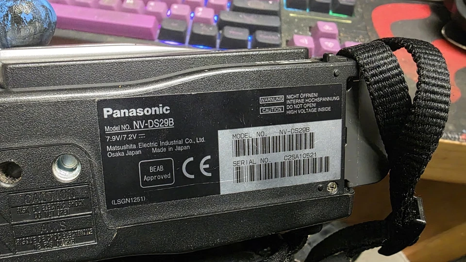 Panasonic NV-DS29B Mini DV Camcorder Fully Functional In Great Condition - Image 4 of 4