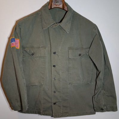ジャケット・アウター 1940's U.S ARMY M-43 HBT JACKET (1wash) Vintage Army M-43 Jacket Size 36R Olive Drab WW2 1940's HBT Field
