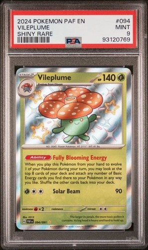 Vileplume graded PSA 9 for sale on eBay