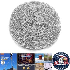 Versatile Grade 30 Zinc Tow Chain - 100 Ft Le...