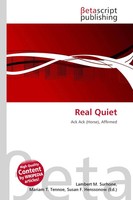 Lambert M. Surhone (U. A.) | Real Quiet | Taschenbuch | Englisch (2026)