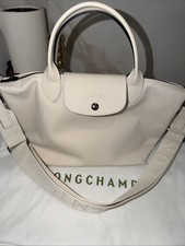 LONGCHAMP Le Pliage Depose Xtra S Leather Bag White 700