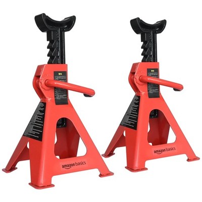 Adjustable Steel Jack Stands - 3 Ton Capacity for Safe Vehicle Maintenance