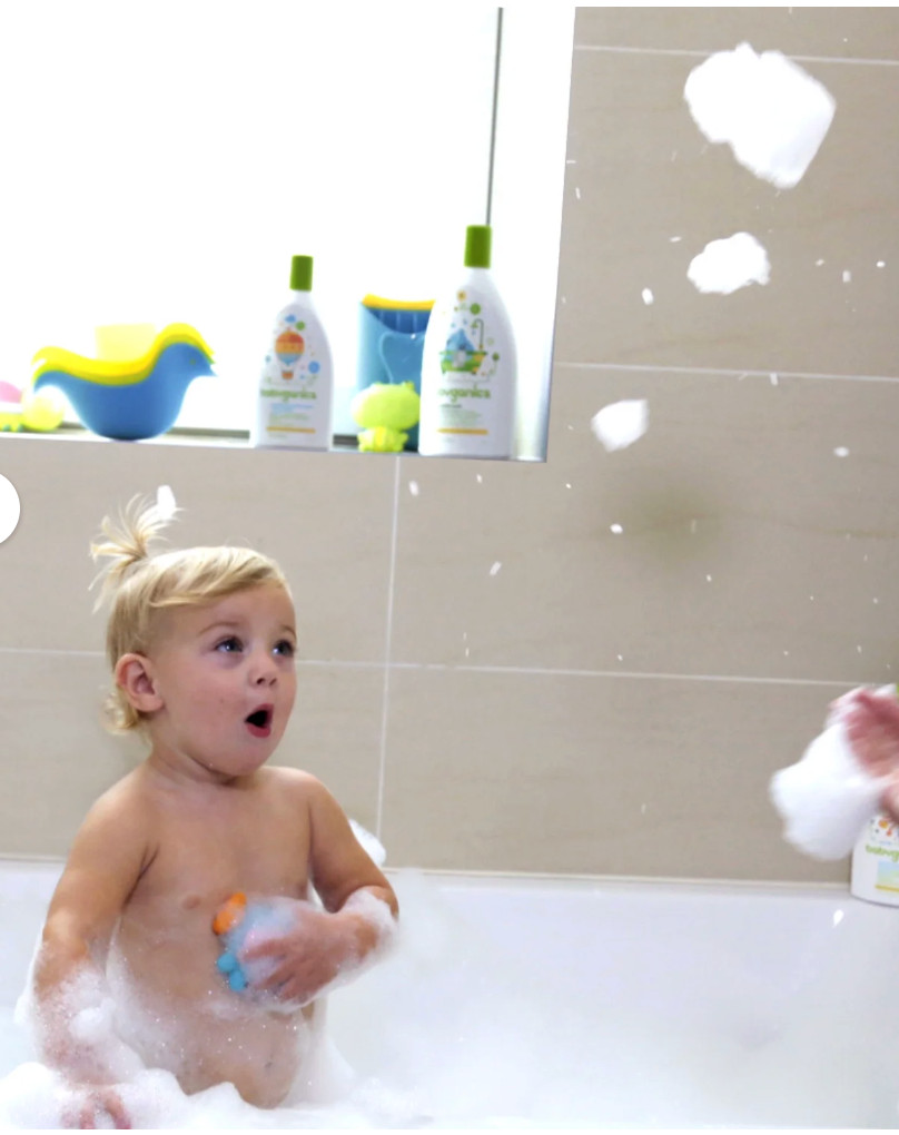 3x Babyganics Squeeze Foam Shampoo + Body Wash Chamomile Verbena (7 FL OZ)