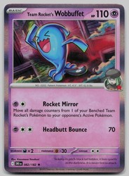 Team Rocket's Wobbuffet 082/182 Holo Rare Destined Rivals