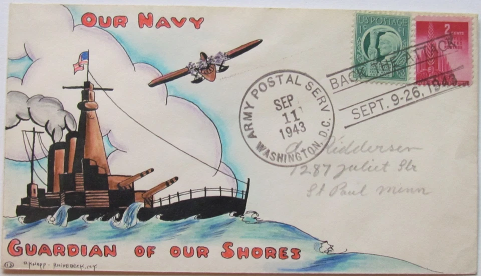 TWO, DOROTHY KNAPP WWII COVERS, GUARDIAN OF THE SHORES & REMEMBER PEARL HARBOR - Image 2 of 4